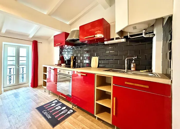 דירה L'etoile Rouge - T2 Proche Gare Et Centre קרקסון