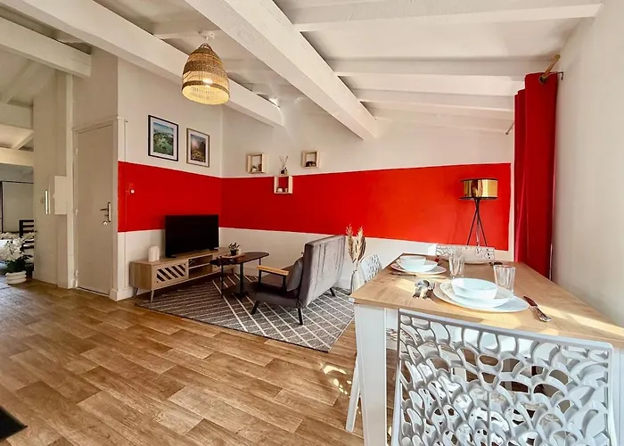 L'etoile Rouge - T2 Proche Gare Et Centre דירה